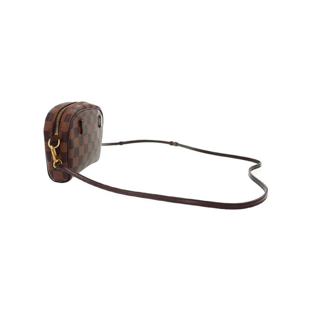 Louis Vuitton Shoulder Pochette Ipanema Ebene Damier Bag Brown